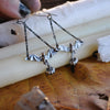 Pumpkin Bats, Earring Pair