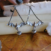Pumpkin Bats, Earring Pair