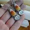 Candy Corn Lanterns, Earring Pair