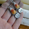 Candy Corn Lanterns, Earring Pair