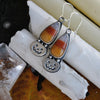 Candy Corn Lanterns, Earring Pair
