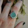 Size 9.25, Authentic Anicent Roman Coin Ring, Sterling, Fine Silver, Brass