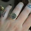 Size 6.25, Authentic Anicent Roman Coin Ring, Sterling, Fine Silver, Brass