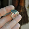 Size 6.25, Authentic Anicent Roman Coin Ring, Sterling, Fine Silver, Brass