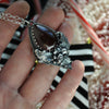 Pendant, Ilex Mortis Holly (Death Holly), Immortal Holly with Garnet