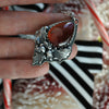 Pendant, Ilex Mortis Holly (Death Holly), Immortal Holly with Garnet