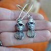 Pumpkin Witch Kitty, Earring Pair