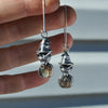 Pumpkin Witch Kitty, Earring Pair