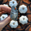 Size 6.5-7, Halloween Star, Satin Flash Opal & Garnet