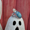 SALE! Size 5 - Trolleite, Sterling and Fine Silver and Brass Ring