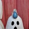Size 6.5 - Trolleite, Sterling and Fine Silver and Brass Ring