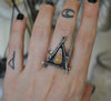 Size 7.5, October House ring, a token of Autumn..
