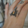 Size 7.5, October House ring, a token of Autumn..