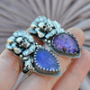 Size 7, Blooming Boneyard with Amethyst