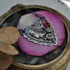 Pendant, Halloween Heart with Valentines Candy Corn!