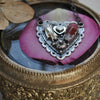 Pendant, Halloween Heart with Valentines Candy Corn!