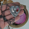 Pendant, Halloween Heart with Valentines Candy Corn!