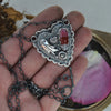 Pendant, Halloween Heart with Valentines Candy Corn!