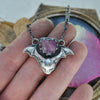 Pendant, A Batty Tabby, Star Sapphire