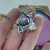 Pendant, A Batty Tabby, Star Sapphire