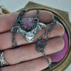 Pendant, A Batty Tabby, Star Sapphire