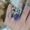 Size 7, Blooming Boneyard with Amethyst