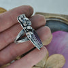 Size 7, Blooming Boneyard with Amethyst