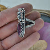 Size 7, Blooming Boneyard with Amethyst