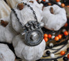 Pendant, Circle of Salt, White Sapphire