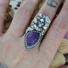 Size 7, Blooming Boneyard with Amethyst