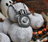 Pendant, Circle of Salt, White Sapphire