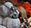 Pendant, Circle of Salt, White Sapphire