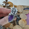 Size 7, Blooming Boneyard with Amethyst