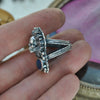 Size 7, Blooming Boneyard with Black Opal!