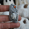 Size 6.5-7, Halloween Star, Satin Flash Opal & Garnet