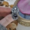 Size 7.5, Blooming Boneyard with rare Star Garnet!
