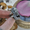 Size 7.5, Blooming Boneyard with rare Star Garnet!