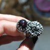 Size 7.5, Blooming Boneyard with rare Star Garnet!
