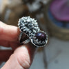 Size 7.5, Blooming Boneyard with rare Star Garnet!
