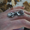 MADE TO SIZE RING, Bouquets Brought on Bat Wings - Iolite Sunstone!