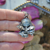 PENDANT, Bouquets Brought on Bat Wings, Moonstone