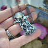 PENDANT, Bouquets Brought on Bat Wings, Moonstone