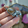 PENDANT, Bouquets Brought on Bat Wings, Rutilated Quartz
