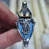 Size 9, "Mandrogore", Hand of Glory, Phantom Smoky Quartz