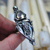 Size 9, "Mandrogore", Hand of Glory, Phantom Smoky Quartz