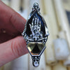 Size 9, "Mandrogore", Hand of Glory, Phantom Smoky Quartz