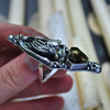 Size 9, "Mandrogore", Hand of Glory, Phantom Smoky Quartz