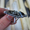Size 9, "Mandrogore", Hand of Glory, Phantom Smoky Quartz