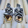 Size 7.5, "Altar", Hand of Glory, Phantom Smoky Quartz
