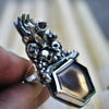 Size 6, "Grave Magic", Hand of Glory, Phantom Smoky Quartz